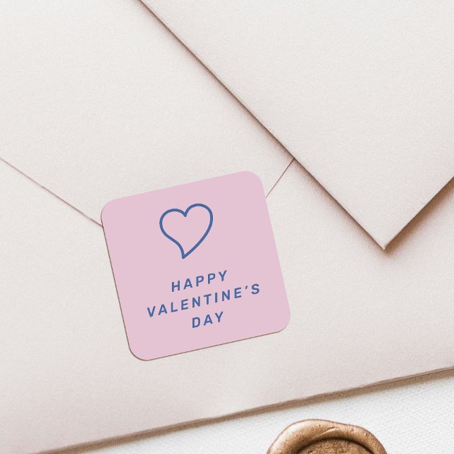 Modern Valentine's Day Heart Sticker - Lavender (Creator Uploaded)