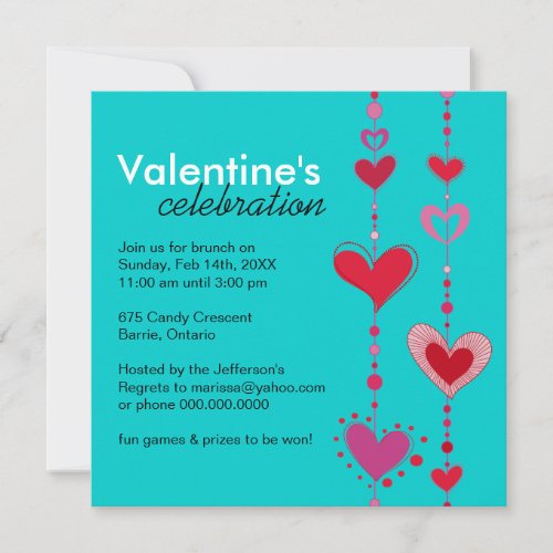 Modern Valentines Day Party Invitation