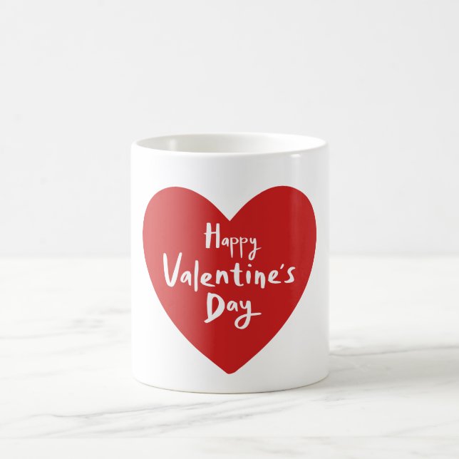 Modern Valentines Day Typography  Coffee Mug (Center)