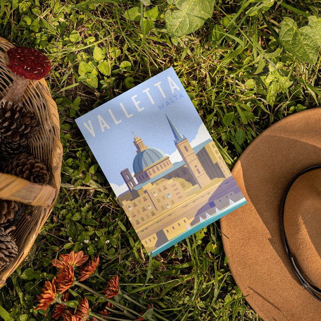 Modern Valletta malta Travel Postcard (Creator Uploaded)