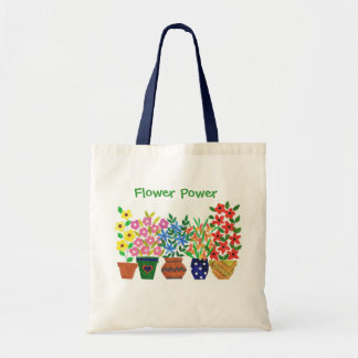 Modern Vases of Flowers and Text Tote Bag