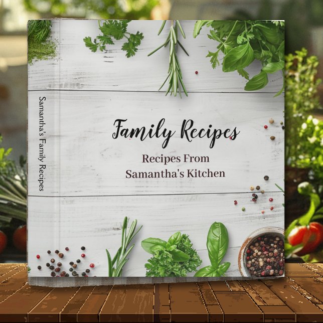 Modern Vegatable Recipe 3 Ring Binder (Creator Uploaded)