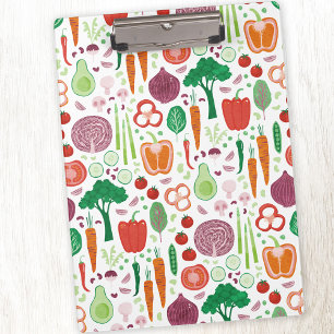 Modern Vegetable Pattern Clipboard