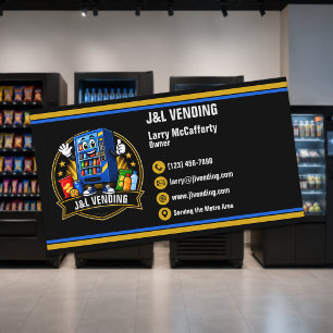 Modern Vending Machine Business Card