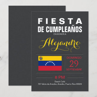 Modern: Venezuela Party Invitation