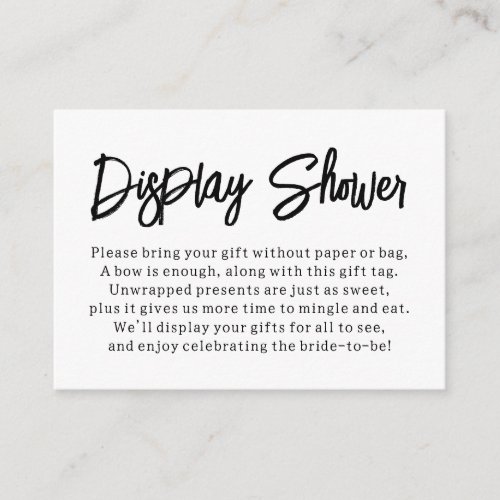 Modern Versatile Display Shower Bridal Gift Card