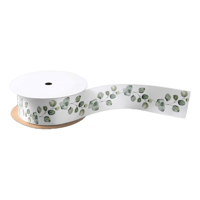 Modern versatile Eucalyptus branch border Ribbon (Spool)