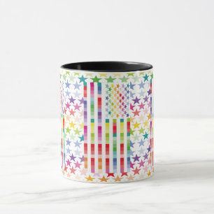 MODERN VERSION MULTICOLOR USA/USA FLAG BY MASANSE MUG