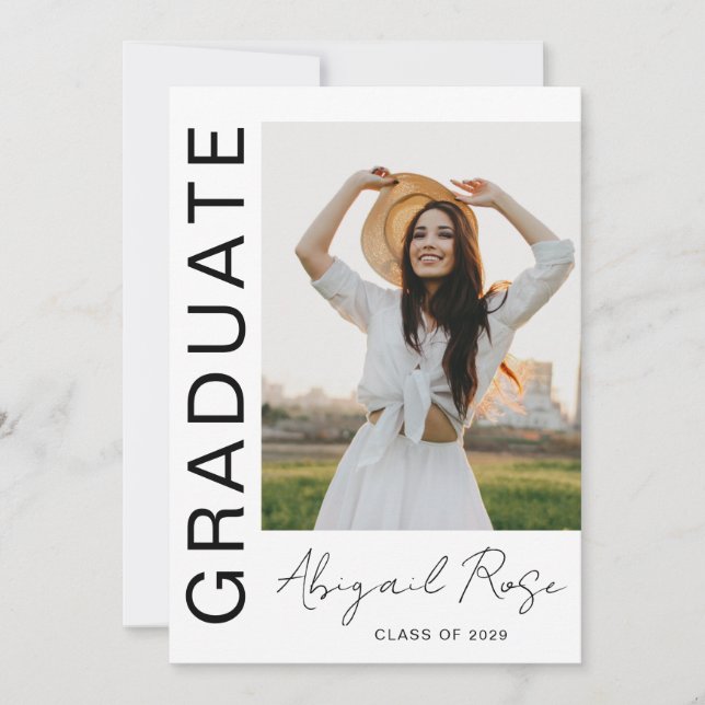 Modern Vertical 2023 Photo Card Announcement  (Front)