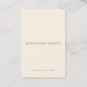Modern Vertical Business Cards Gold Text Elegant