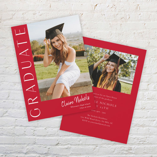Modern Vertical Photo Graduation