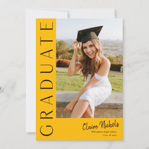 Modern Vertical Photo Graduation