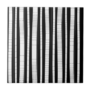 Modern Vertical Stripes Pattern Ceramic Tile