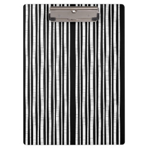 Modern Vertical Stripes Pattern Clipboard