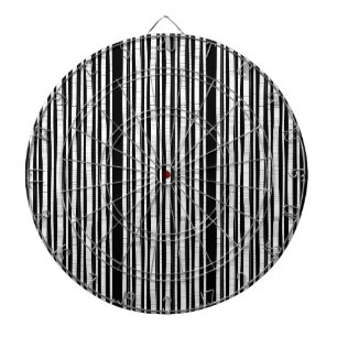 Modern Vertical Stripes Pattern Dart Board