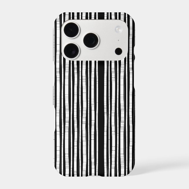 Modern Vertical Stripes Pattern Iphone Case (Back)