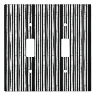 Modern Vertical Stripes Pattern Light Switch Cover