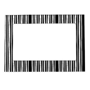 Modern Vertical Stripes Pattern Magnetic Frame