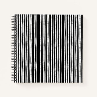 Modern Vertical Stripes Pattern Notebook