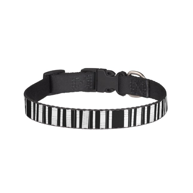 Modern Vertical Stripes Pattern Pet Collar (Front)