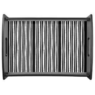 Modern Vertical Stripes Pattern Serving Tray