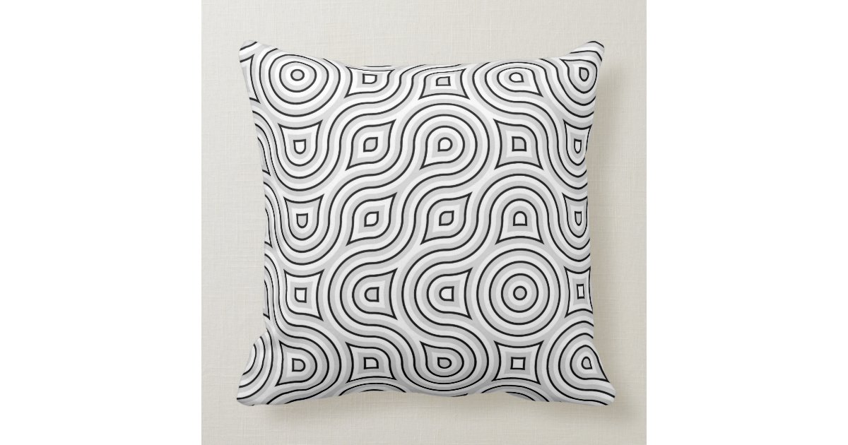 Modern Vertigo Throw Pillow