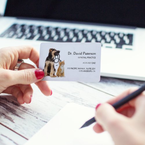 Modern Veterinarian Clinic  Business Card