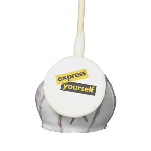 Modern vibrant bold graphic of Express Yourself Cake Pops