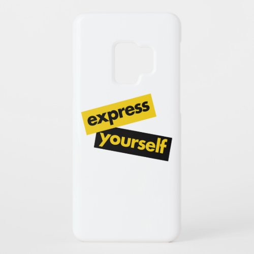 Modern vibrant bold graphic of Express Yourself Case_Mate Samsung Galaxy S9 Case