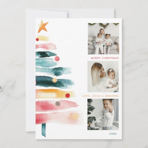 Modern Vibrant Christmas Card