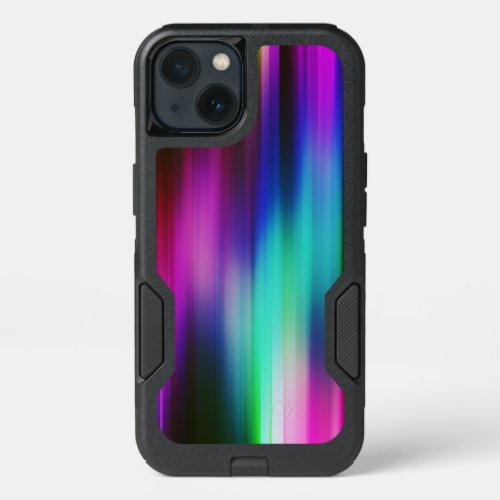 Modern Vibrant Colorful Rays Pattern GR3 iPhone 13 Case