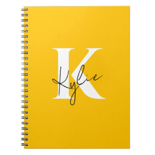Modern Vibrant Personalized Monogram Name -  Notebook