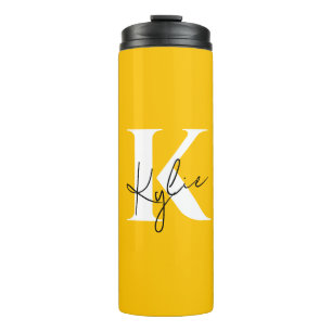 Modern Vibrant Personalized Monogram -  Thermal Tumbler