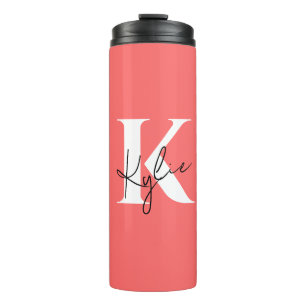 Modern Vibrant Personalized Monogram -  Thermal Tumbler