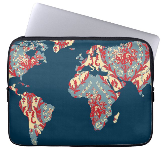 Modern Victorian World Map | World Traveler Case (Front)