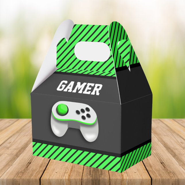 Modern Video Game Birthday Party Favor Boxes (Creator Uploaded)