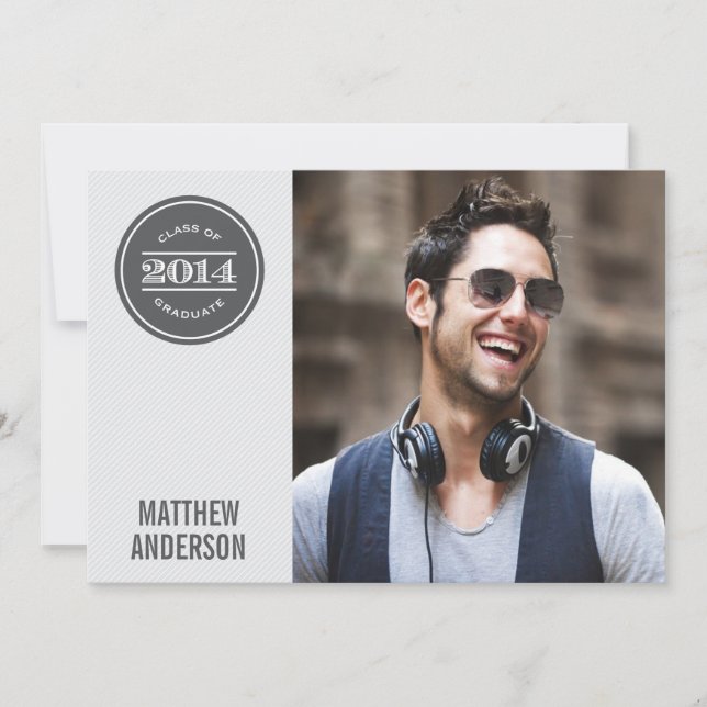 Modern Vintage | 2014 Graduation Party Invitation (Front)