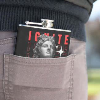 Modern vintage Aesthetic tee Flask