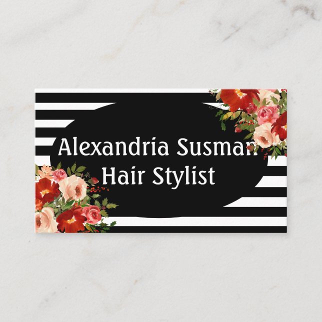 Modern Vintage Art Deco Bustiness Card (Front)