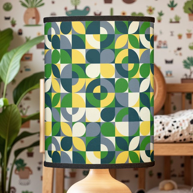 Modern Vintage Bauhaus Abstract Geometric Pattern Lamp Shade (Creator Uploaded)