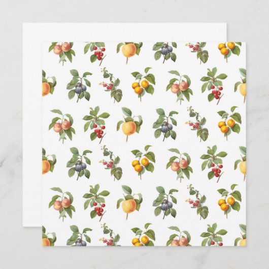 modern vintage botanical fruits (Front/Back)