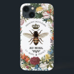 MODERN VINTAGE BOTANICAL QUEEN BEE iPhone 13 CASE<br><div class="desc">MODERN VINTAGE BOTANICAL QUEEN BEE</div>