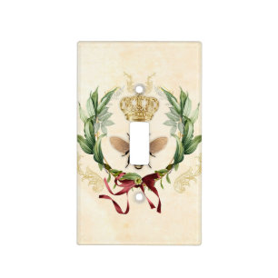 Modern Vintage Botanical Queen Bee Light Switch Cover