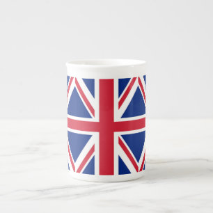 modern vintage british flag union jack bone china mug
