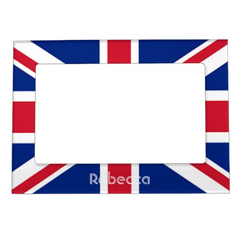 modern vintage  british flag union jack magnetic photo frame