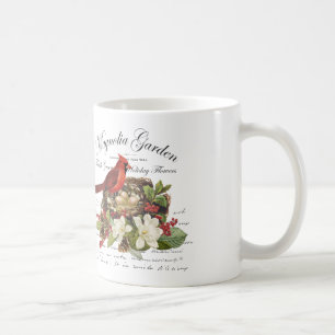 Modern Vintage Christmas Cardinal Coffee Mug