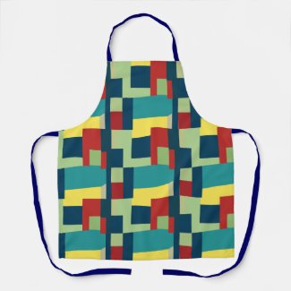 Modern Vintage Colorful Geometric Pattern