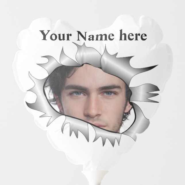 Modern Vintage Custom photo in a hole Balloon (Front)