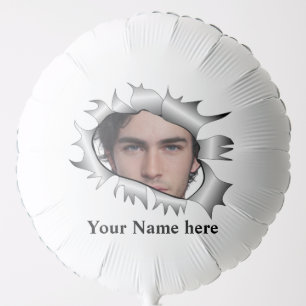 Modern Vintage Custom photo in a hole Balloon