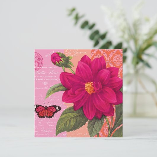 modern vintage dahlia (Standing Front)